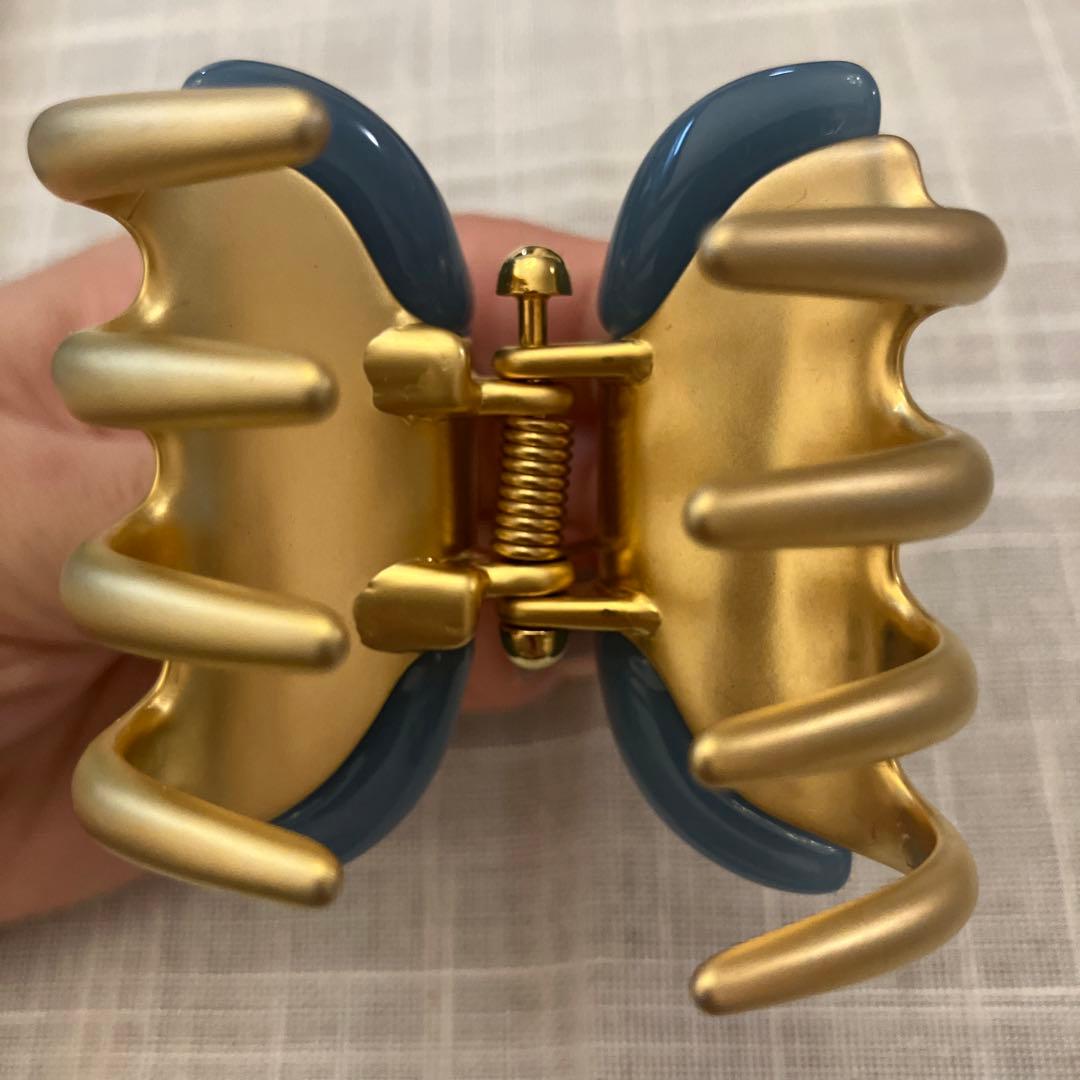 アレクサンドルズアリ(ALEXANDRE ZOUARI) ブルー　ヘアクリップ