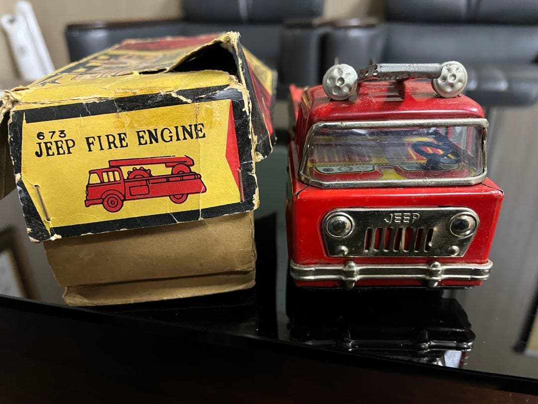 F.D. Jeep Fire Engine 赤 ジープ はしご車