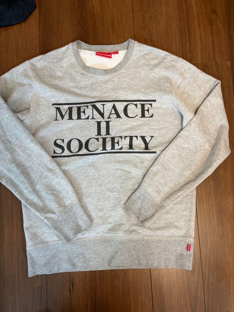 Supreme MENACE II SOCIETY スウェット グレー