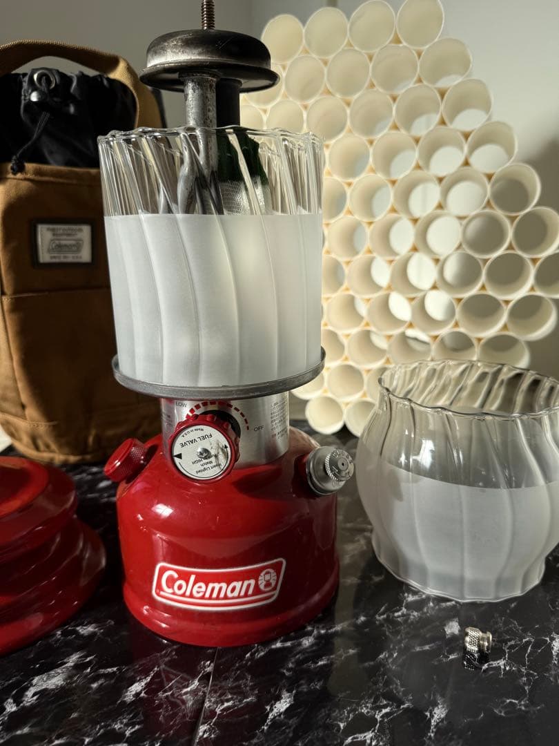 Petromax 500CP HK500 交換用ホヤ　波模様2/3サンドブラスト