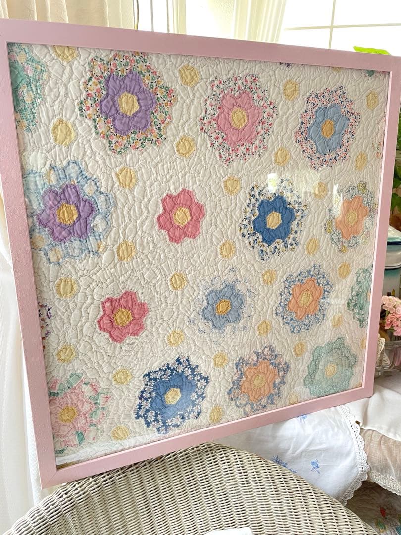 Miiさま専用になります♡アンティークキルトフレーム·͜· ♡