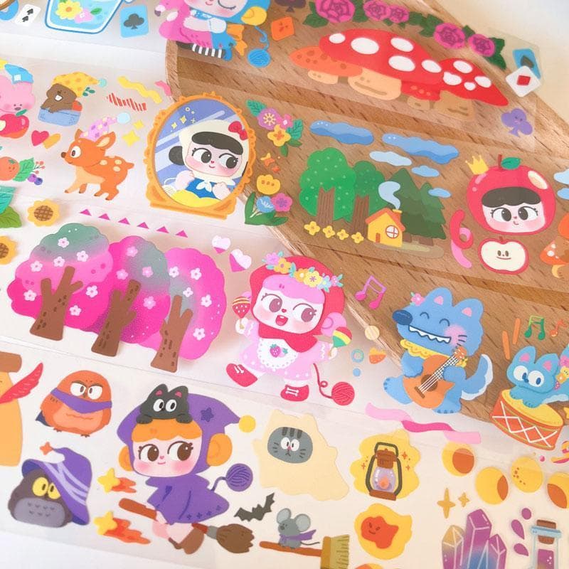 【4巻セット】小麦咖啡 Maicoffee 海外マステ 人物マステ 少女