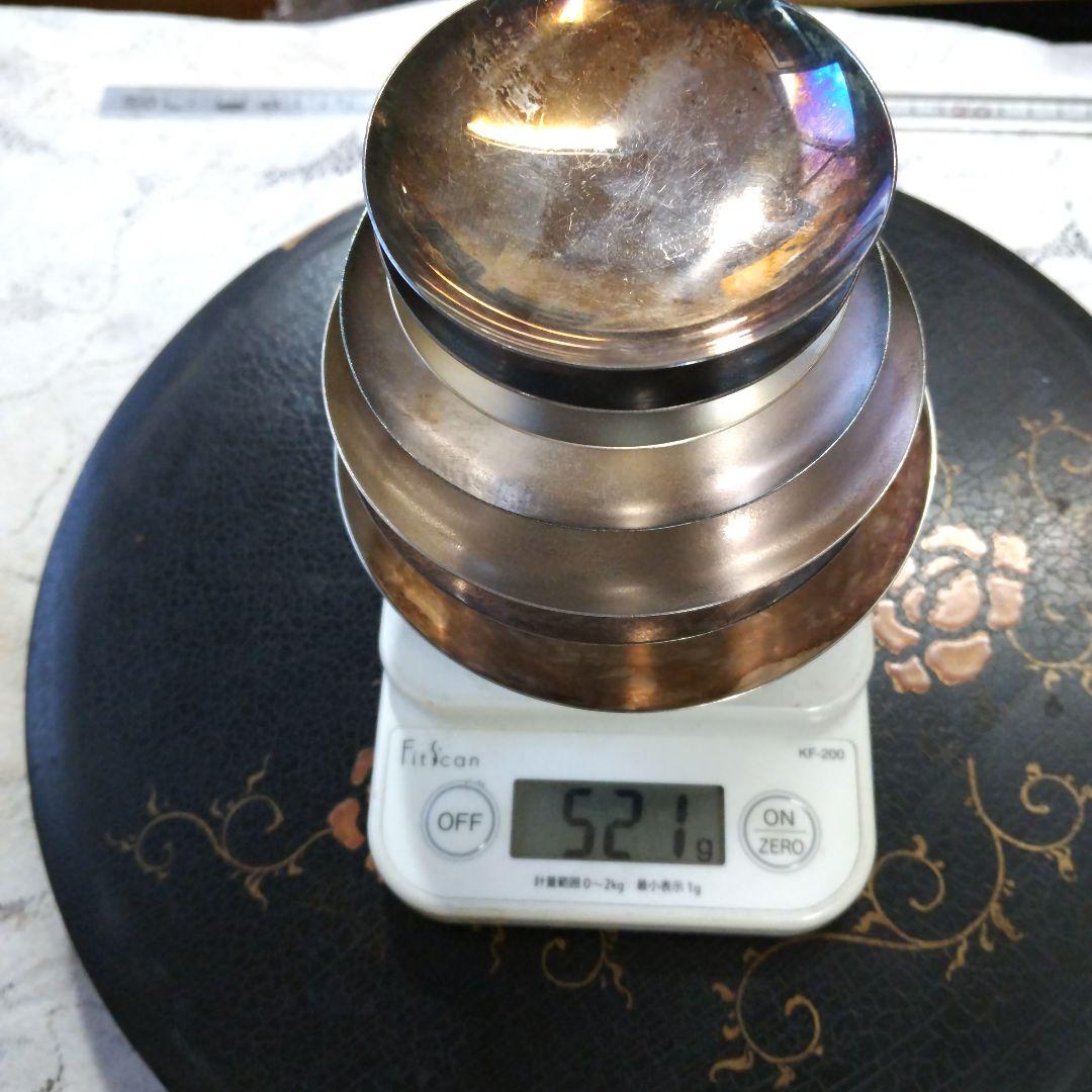 純銀杯 ７点 全てに純銀刻印あり ５２１g