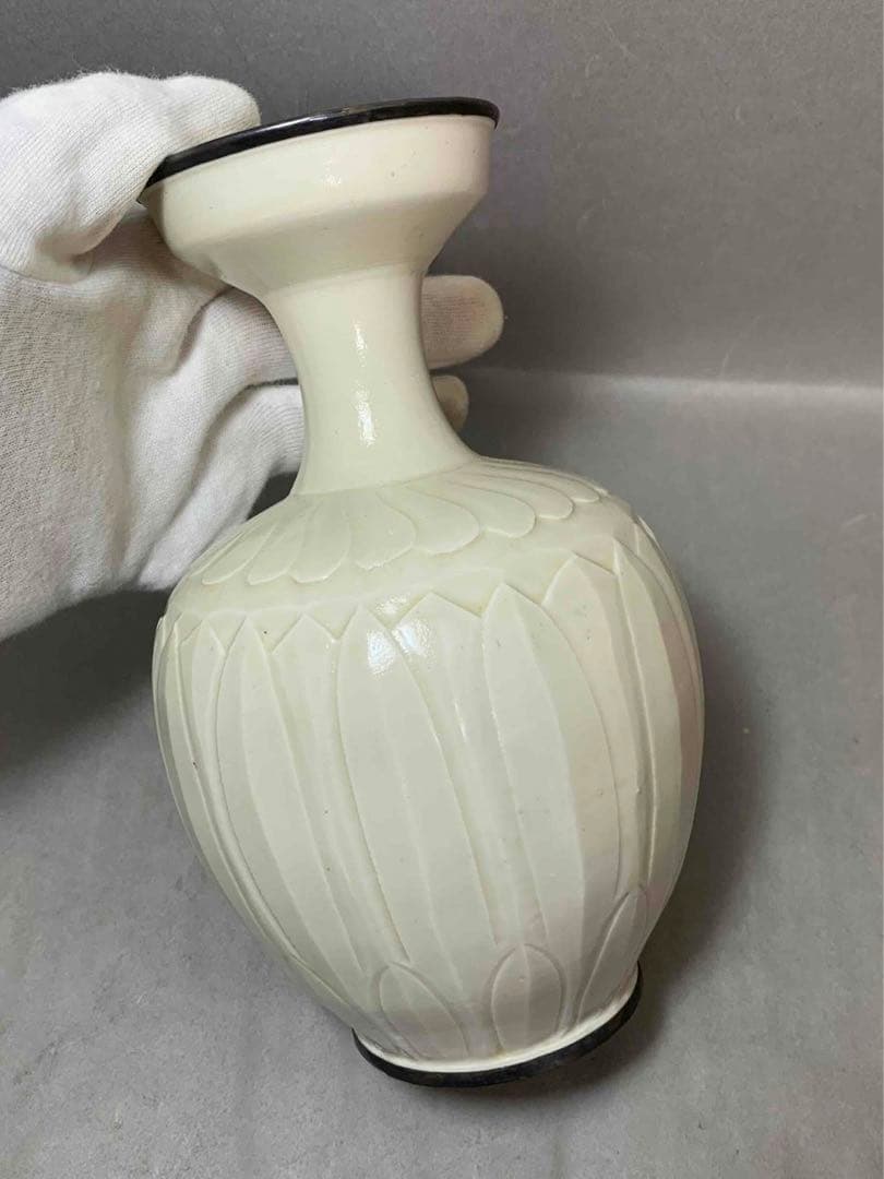 中国 連弁紋瓶　u6220721