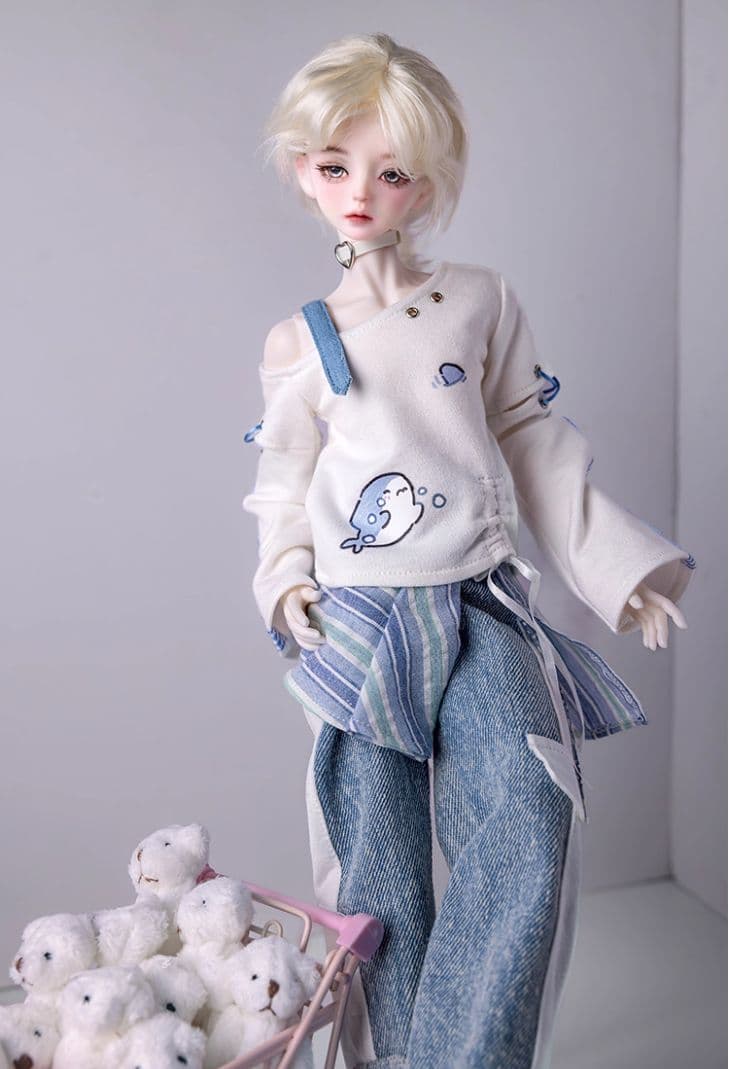 AX512 BJD 1/4 ドール本体 Amu 球体関節人形 ハンドメイド
