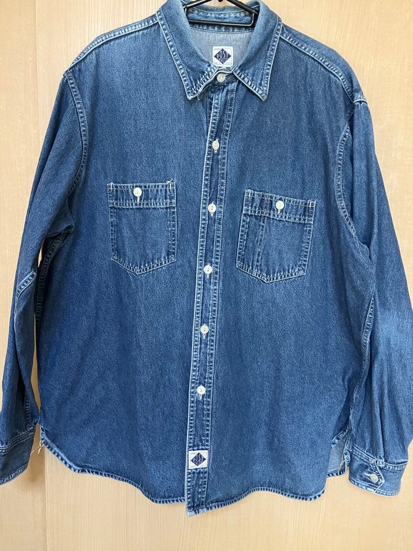 post o'alls デニムボタンシャツ