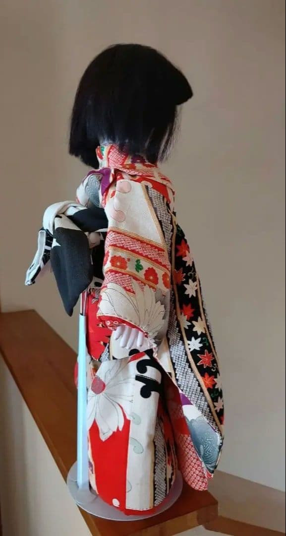 15号さん用の　お着物+帯　半襟おまけでつけます　お人形は含まれません