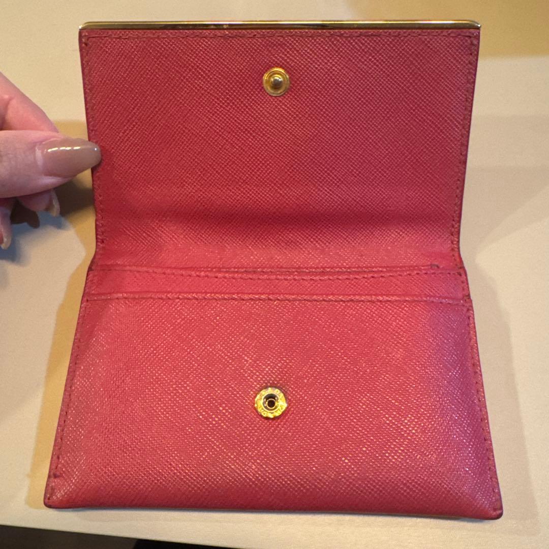 PRADA銀座店購入ピンク名刺カード入れセット