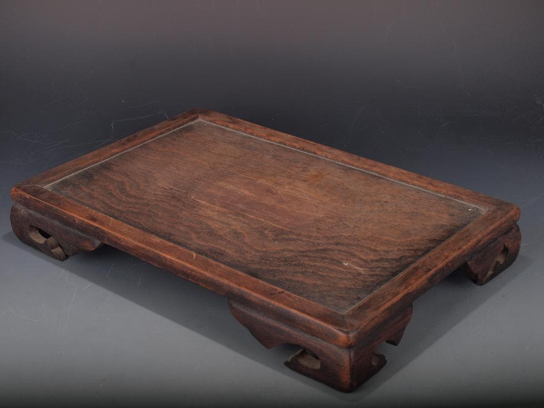 解体屋さん委託　中国清時代お茶の道具　机　激安骨董品 X583A11-4