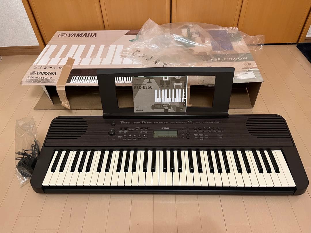 YAMAHA PSR-E360DW 電子キーボード 61鍵盤