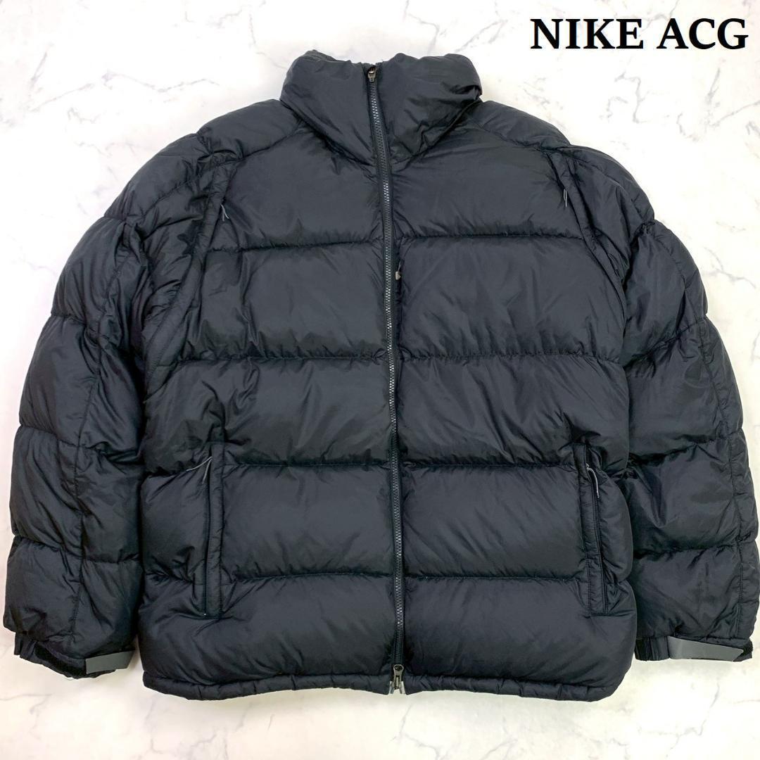 00s NIKE ACG ダウンジャケット 肉厚 ブラック XL　D829