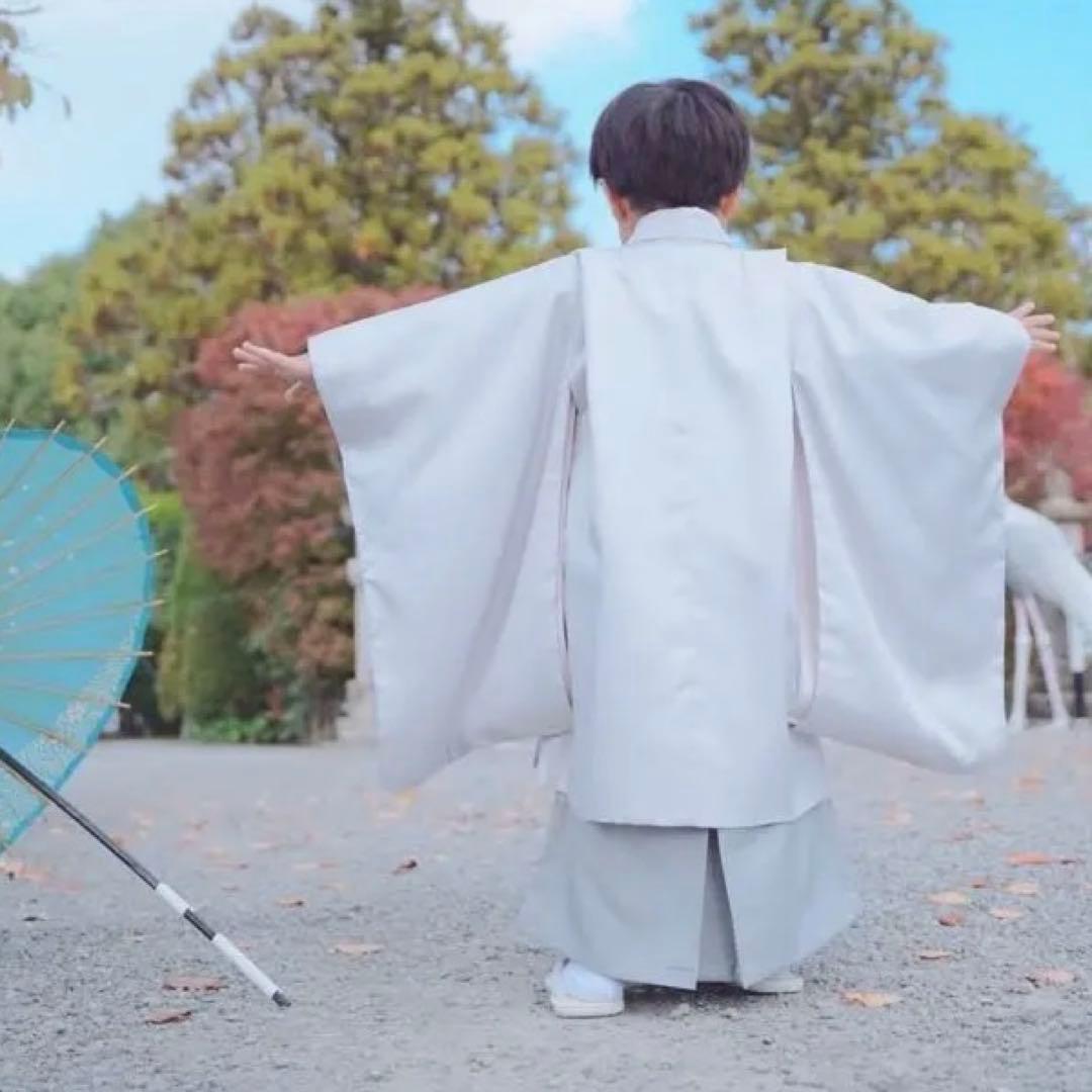 即日発送可＊七五三 5歳 フルセット グレー かぷり 男の子