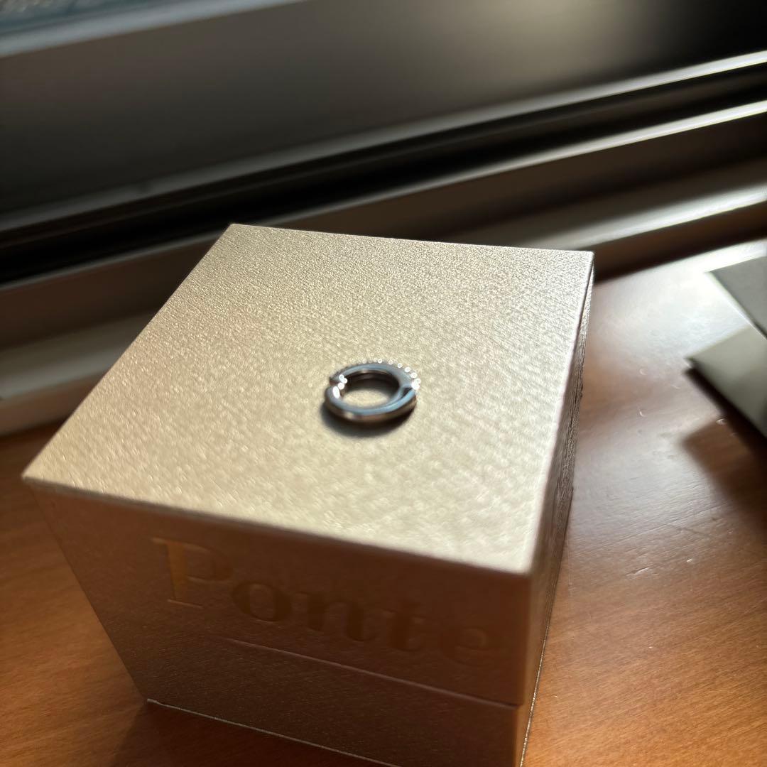 ポンテヴェキオ　美品　イヤーカフ　ピアス　片耳　保証書付　WG K18 ラテ