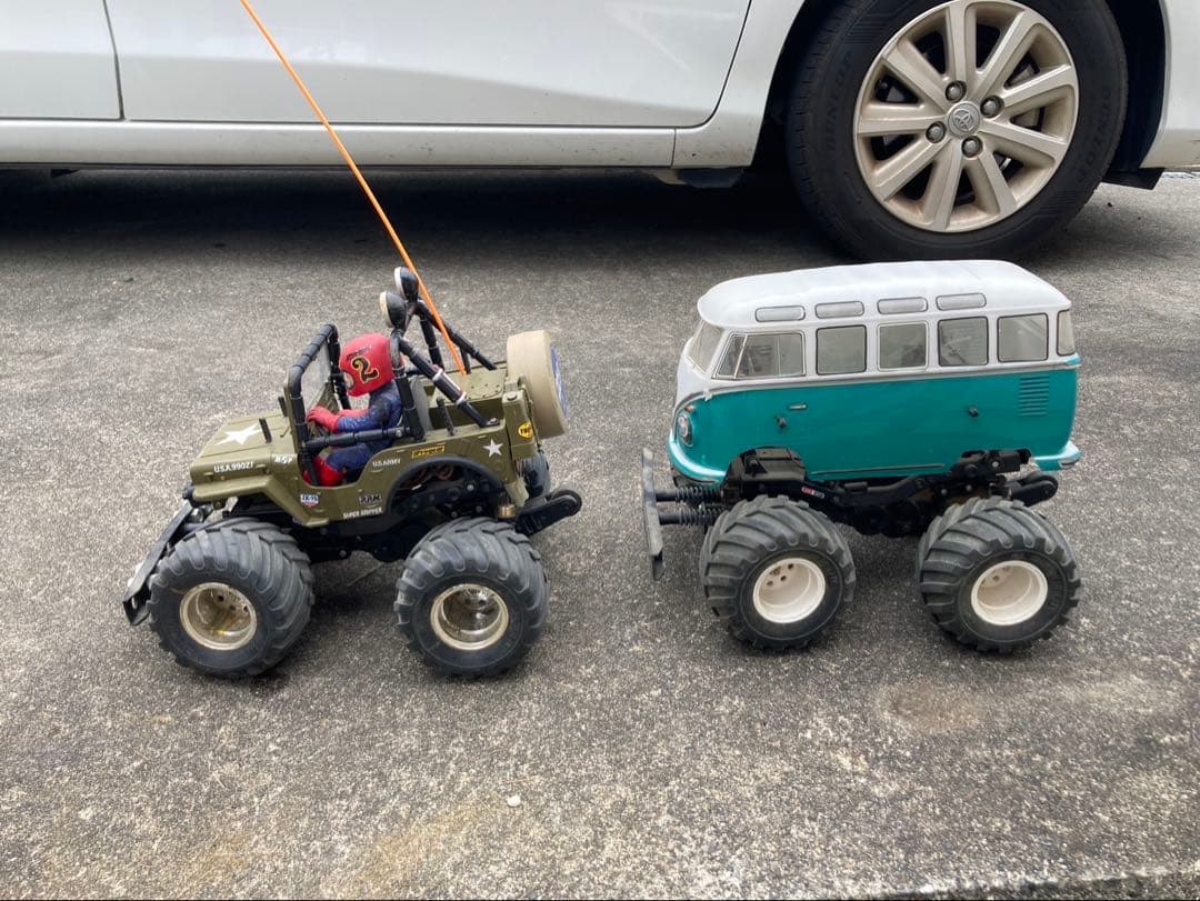 タミヤ　ホビーラジコン　WILD WILLY2とワーゲンバス