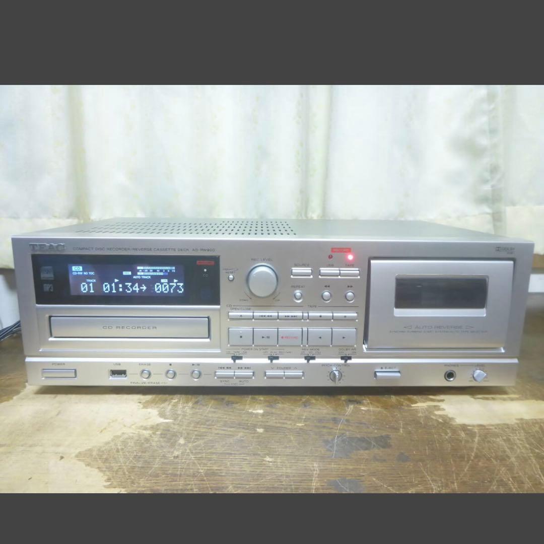 【美品】TEAC AD-RW900 CDカセットレコーダー