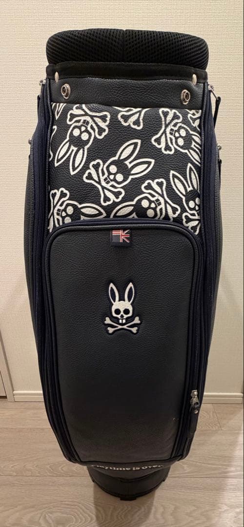サイコバニー PSYCHO BUNNY モノグラム キャディバッグ ネイビー