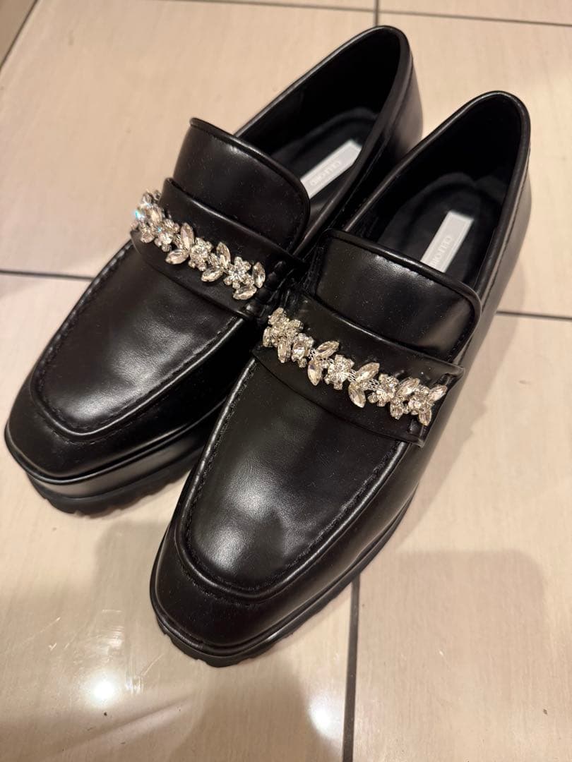 セルフォード ビジュー　ローファー　ブラック　38