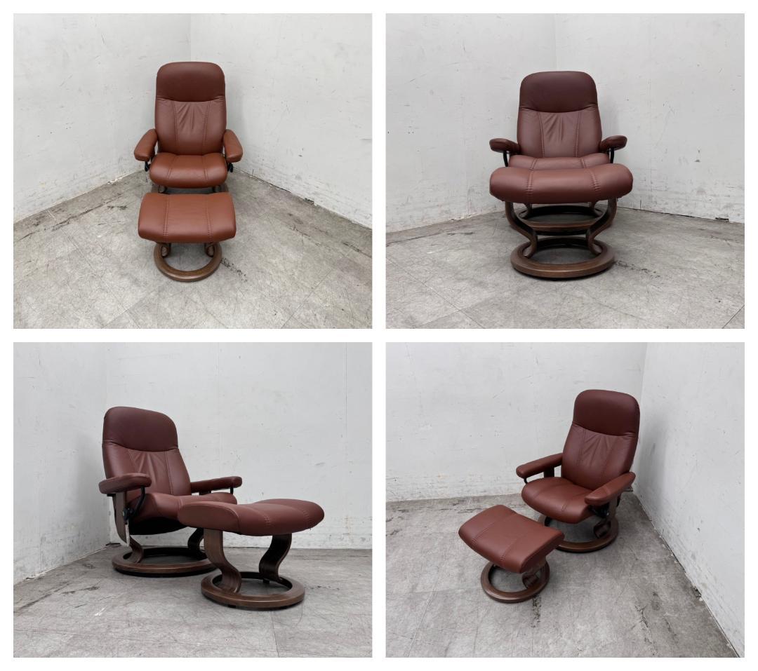 m*a様 R6015☆使用僅か極美品☆エコーネス☆ストレスレスチェア＆オットマン