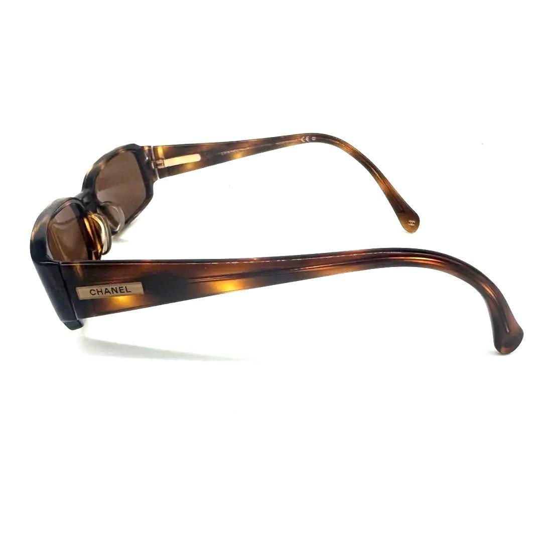 CHANELシャネル ブラウン スクエア型サングラス ブラウン系 度ありy2k