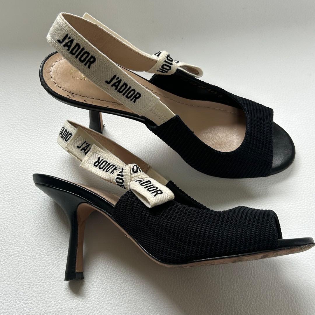 DIOR J’ADIOR スリングバックパンプス 34 1/2 ブラック