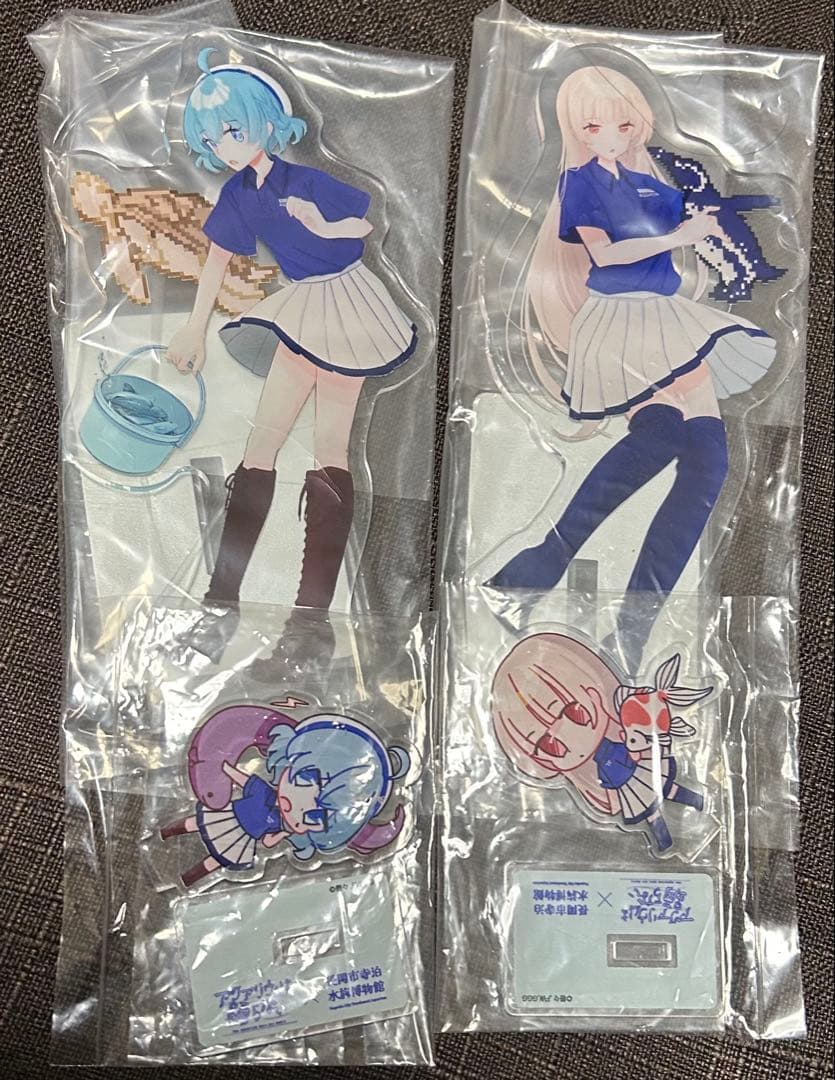 アクアリウムは踊らない×長岡市寺泊水族博物館　描き下ろしアクリルスタンド　セット