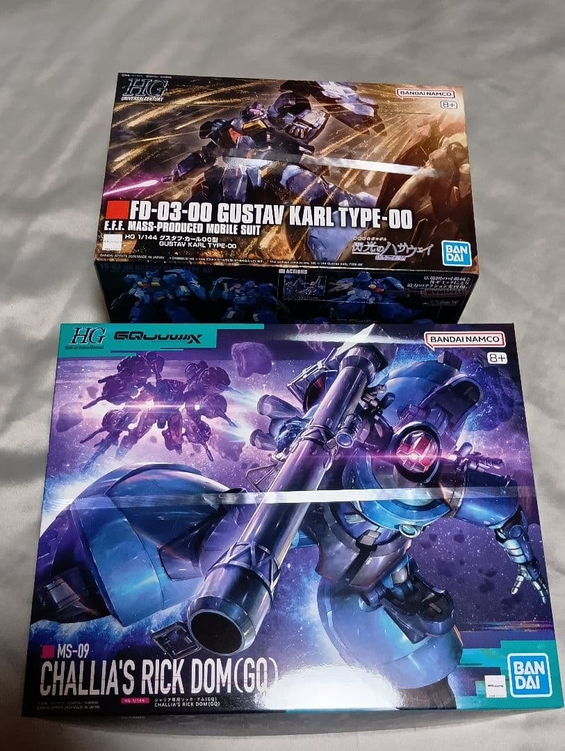 新品未開封品 HG グスタフ・カール００型 & シャリア専用リックドム