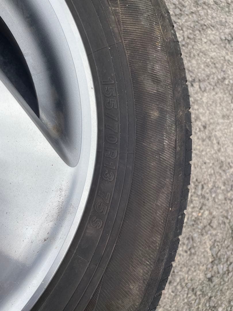 値下げ ホンダ HM2バモス純正ホイール タイヤ付き 4本セット 引き取り大歓迎