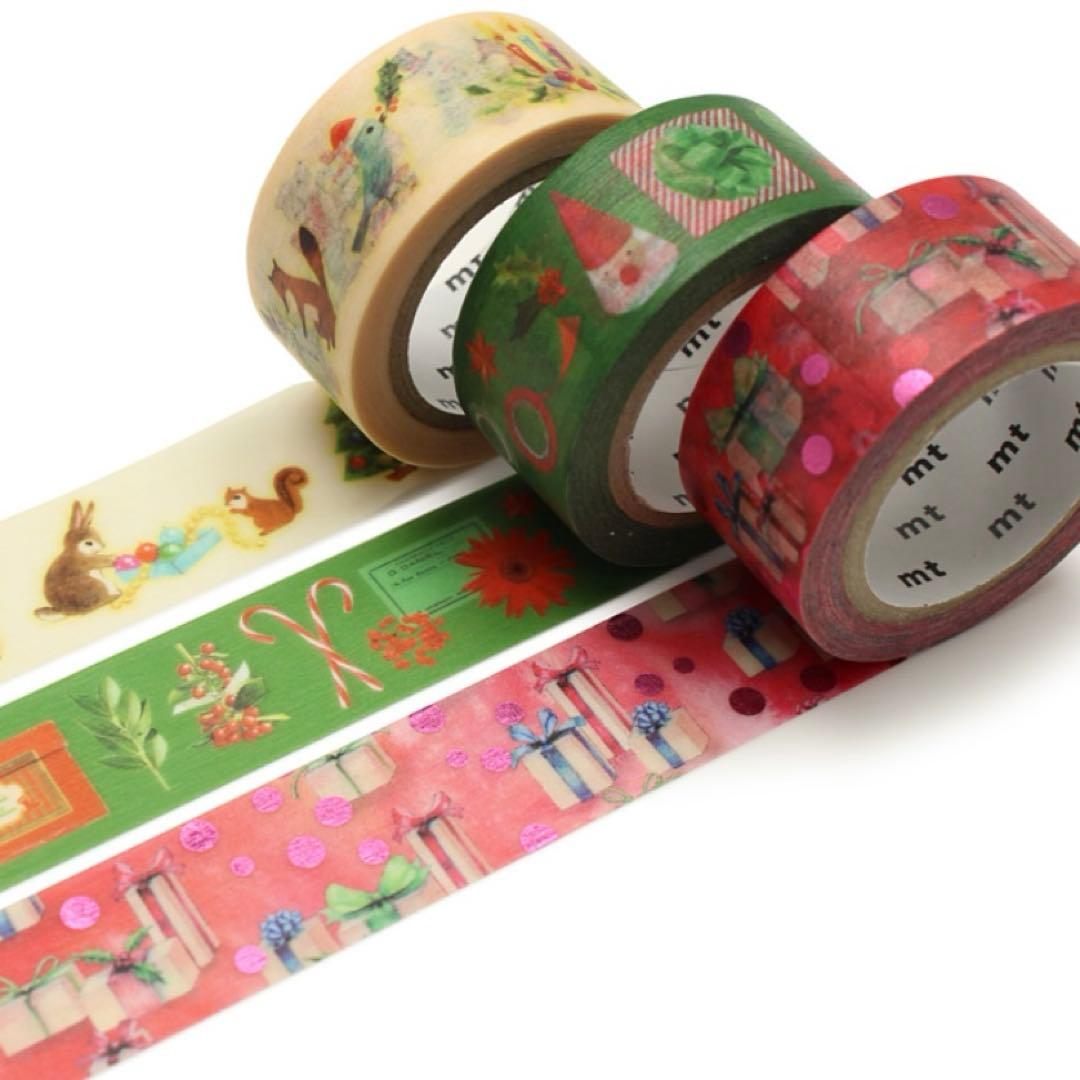 廃盤mt クリスマスマスキングテープ2016、2017、2018、2019