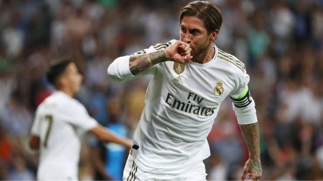 セルヒオ・ラモス　ユニフォーム　レアルマドリード　選手支給　長袖　スペイン代表