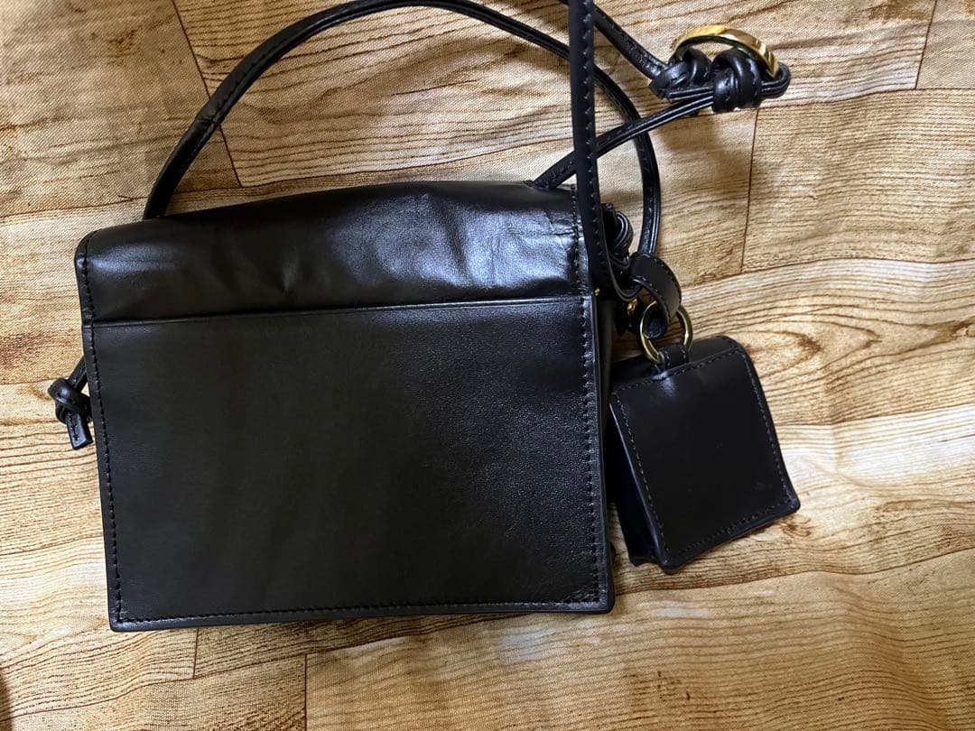 正規ブルックリンear総レザーL43cm2way美品＋BOX型斜め 両チャーム付