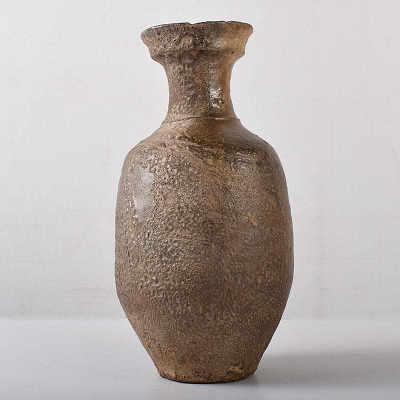 朝鮮美術　李朝　高麗青磁　碗口瓶　時代箱付　V　R8416B