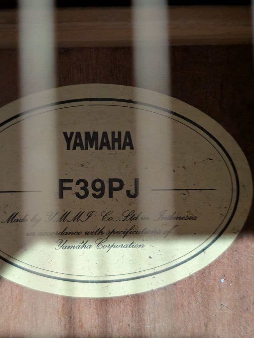 良音/YAMAHA　F39PJ 改FISHMANエレアコ ソフトケース付