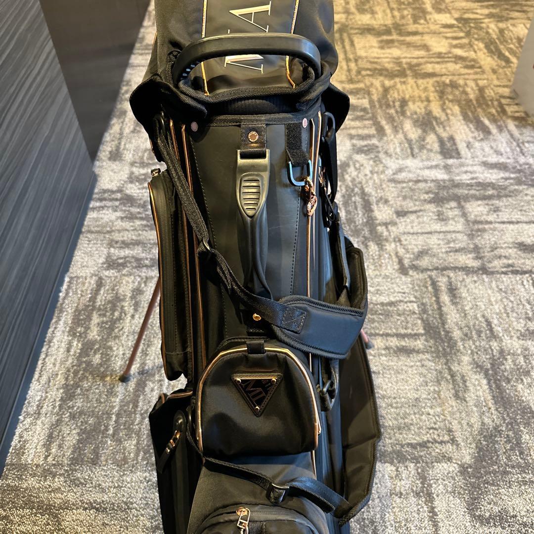 MARK&LONA スタンド式キャディバッグ ブラック