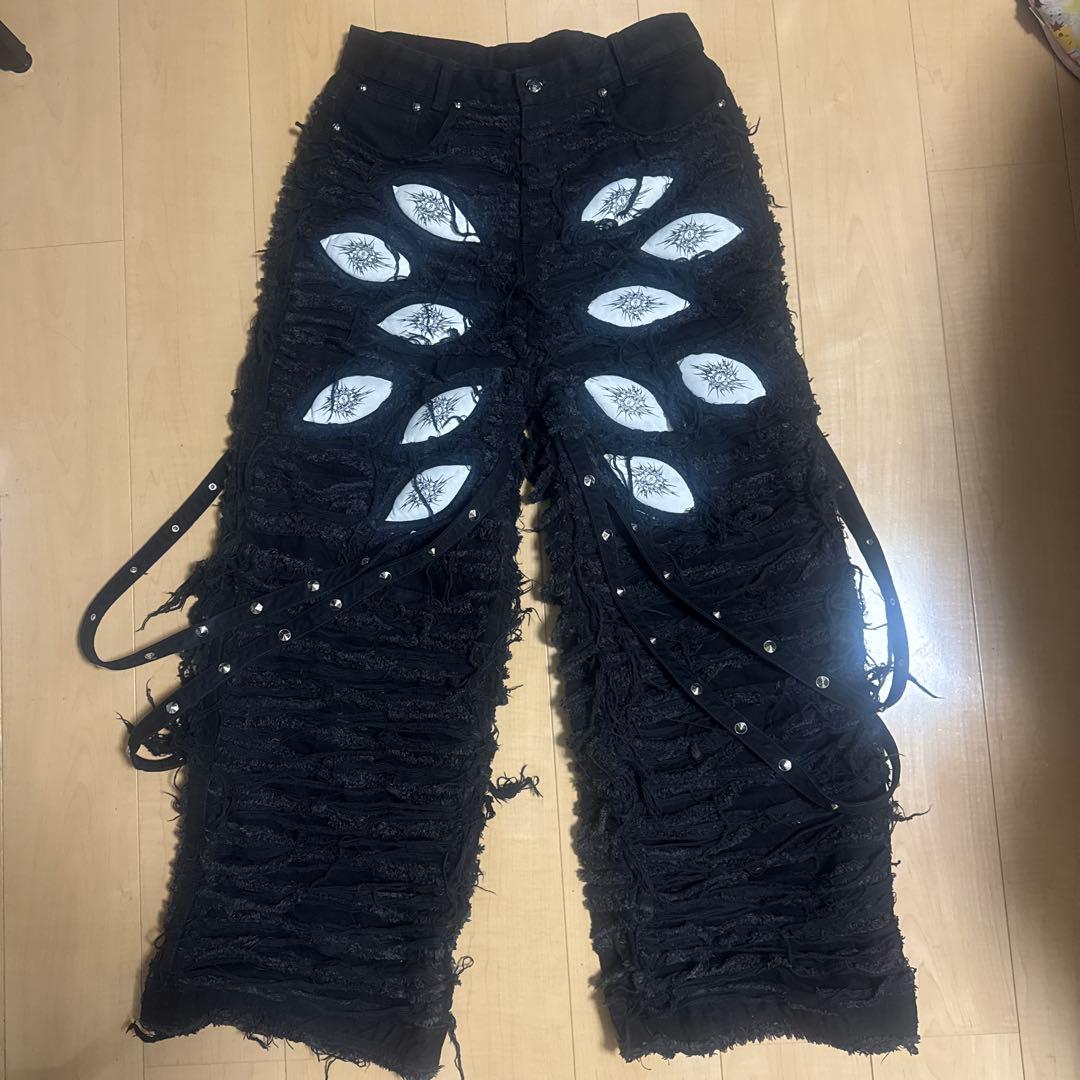 パンツ UNIZ WORLDWIDE WHITE EYES PANTS OPIUM