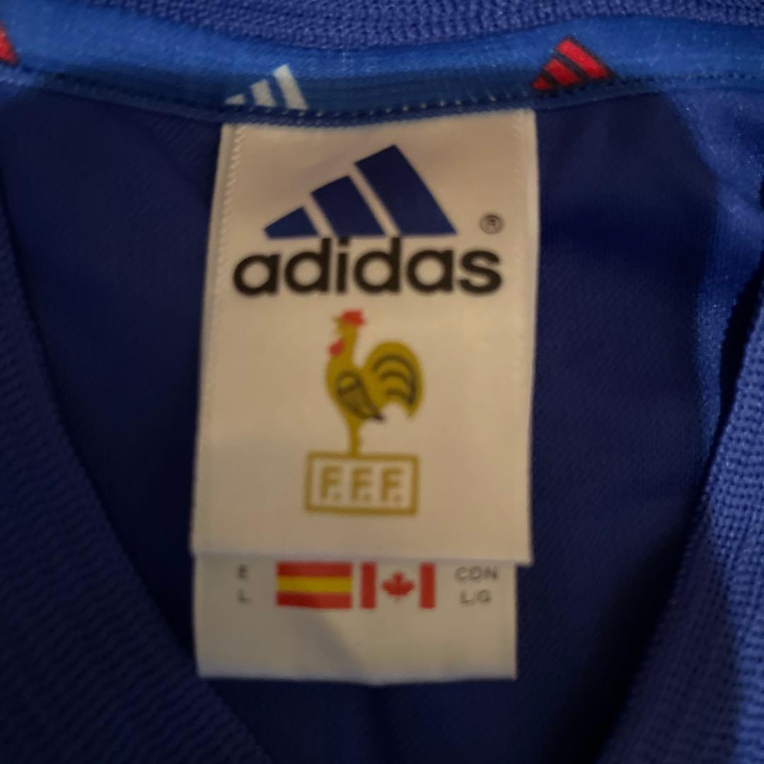 アディダス2002年フランス代表オーセンティックユニホーム　ジダン　2XOサイズ