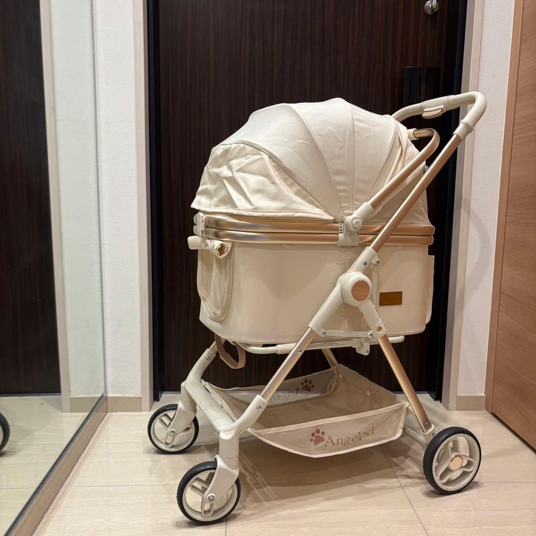 Angelpet ペットカート 分離型 軽量 折りたたみ可能 小型犬〜中型犬対応