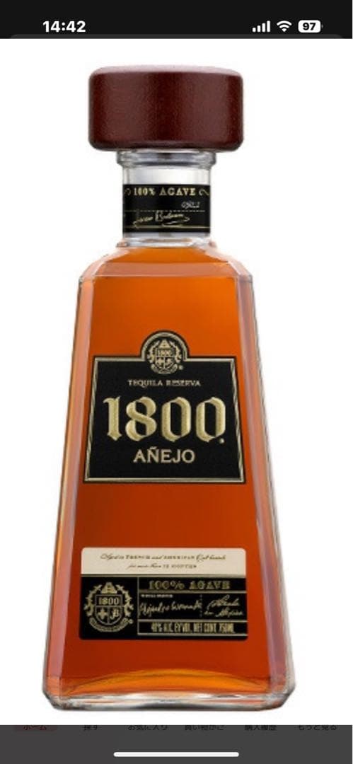 1800 Añejo Tequila 100% Agave12本