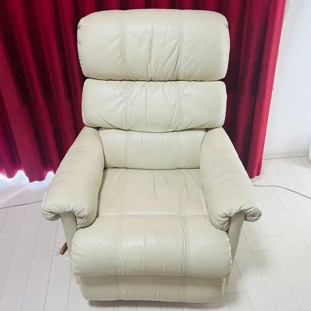 LAZBOY レイジーボーイ　定価24万　本革ロッキング　リクライチェアソファ.