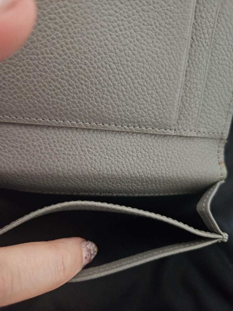 SAINT LAURENT グレー 名刺入れ