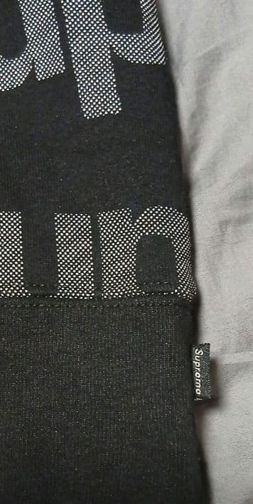 Supreme ブラック ロゴトレーナー