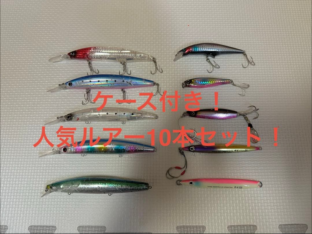 ケース付き人気ルアー10本セット！