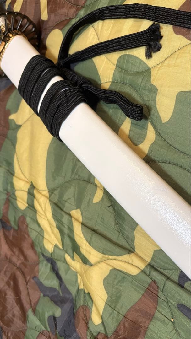 りゅうき様用　 沖田総司拵　菊一文字宗則　白　箱付き