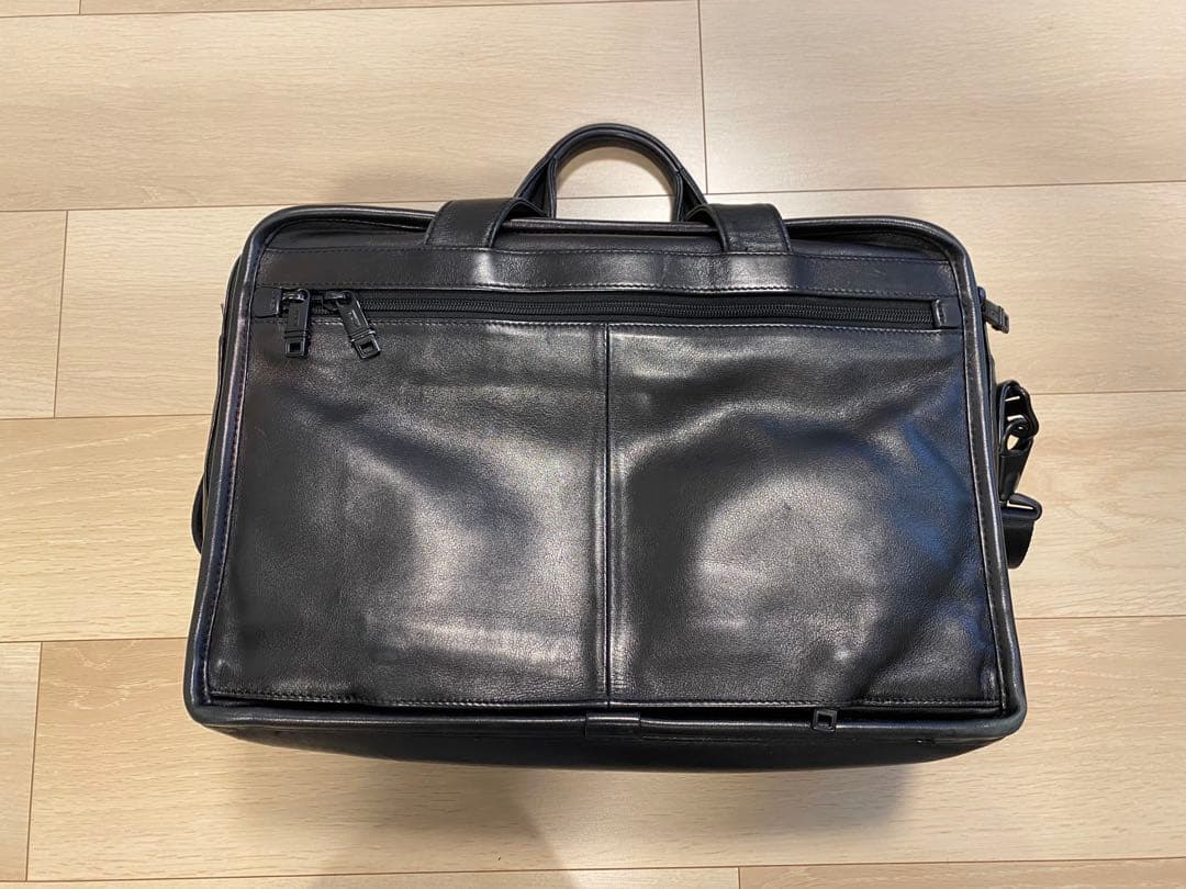 レザー ビジネスバッグ ブラック