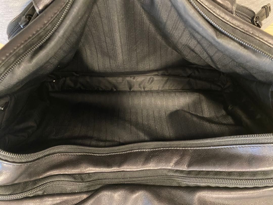 レザー ビジネスバッグ ブラック