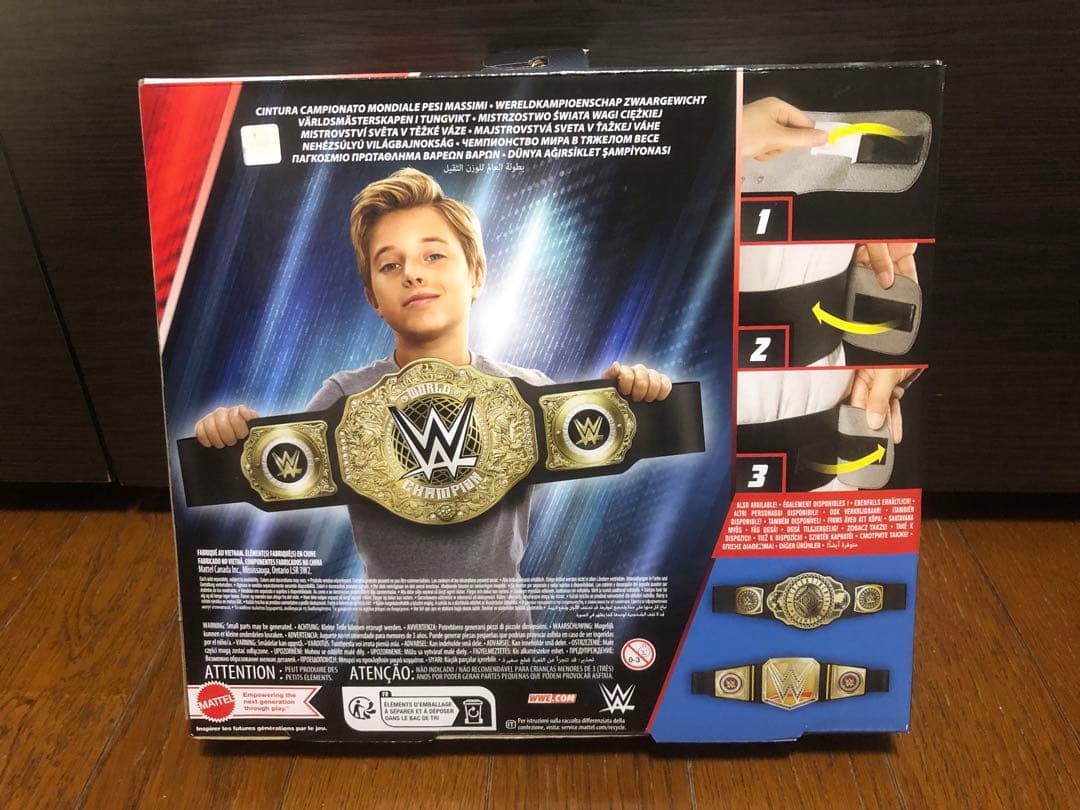 【新品未使用】WWE世界ヘビー級王座チャンピオン トイベルト (プラスチック製)
