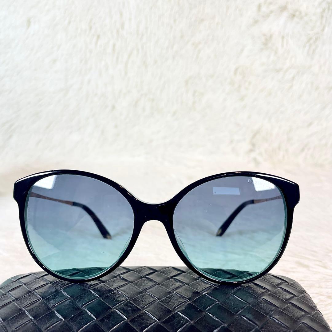 極美品　Tiffany＆Co　サングラス　TF4127-F　ブルーレンズ
