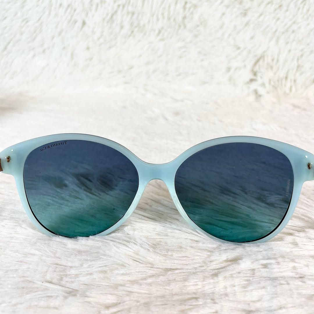 極美品　Tiffany＆Co　サングラス　TF4127-F　ブルーレンズ