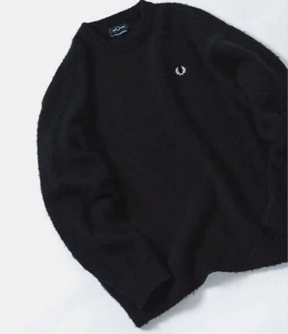 【別注】FRED PERRY / フラッフィー クルーネックニット
