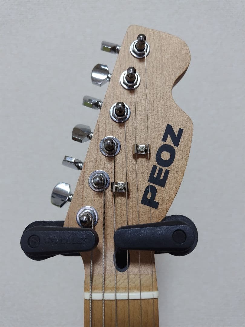 PEOZ エレキギター ブラック 22フレット