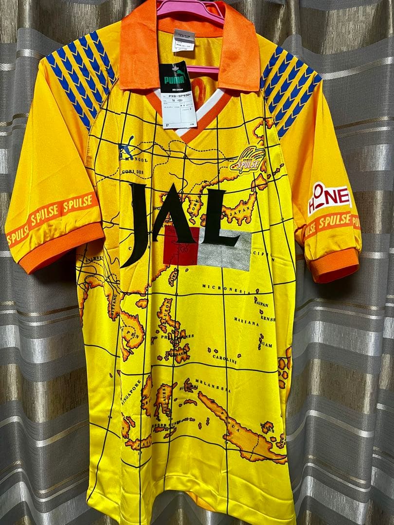 新品タグ付激レア 90s 清水エスパルス ユニフォーム 地球儀 JAL 当時物